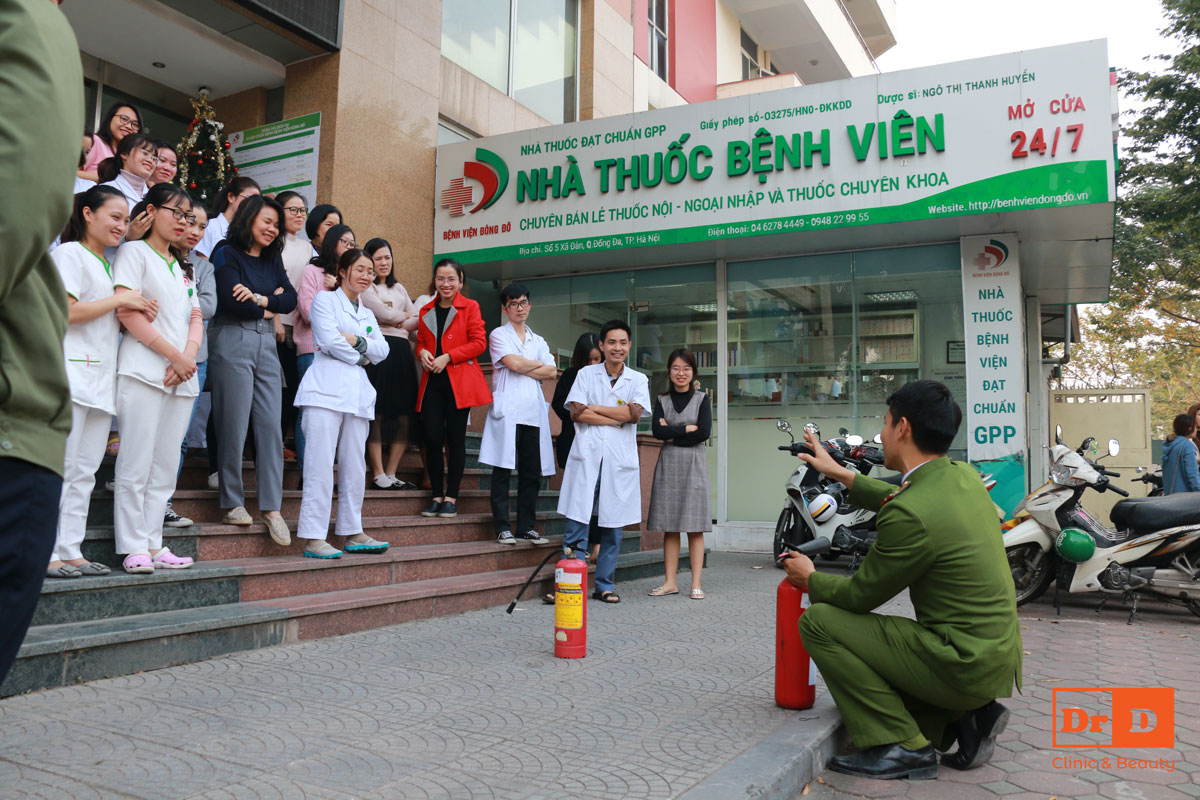 Toàn thể nhân viên được huấn luyện quy trình chữa cháy